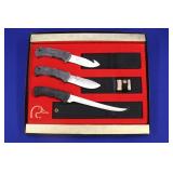 (3) HUNTING KNIVES, SCHRADE DUCKS UNLIMITED, (1)