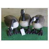 GROUP OF (3) GOOSE DECOYS, DECOYS UNLIMITED, 1985
