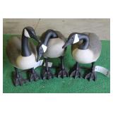 GROUP OF (3) GOOSE DECOYS, DECOYS UNLIMITED, 1986