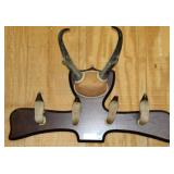 HOOF & ANTLER COAT RACK, WOOD MOUNT