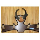 HOOF & ANTLER COAT RACK, WOOD MOUNT