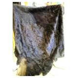 BEAR SKIN RUG, 84" x 100" AT WIDEST POINT