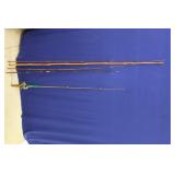 FISHING POLE; (1) CANE; (1) SHAKESPEAR WITH REEL