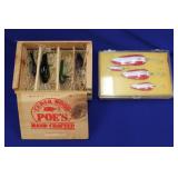 FISHING LURES; (4) SPOONS, DARDEVLE; (4) DIVE