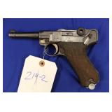 PISTOL, LUGER, MDL P-08, SN 58, 9MM; 1916; NON