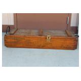 WOODEN AMMO CRATE, HOWITZER, 2 CARTRIDGE 105MM