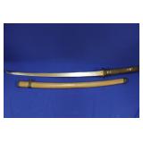 SWORD, KATANA, 26", METAL SAYA