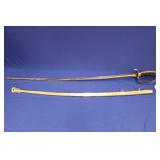 SWORD, SABER, 31 1/2", DÉCORATIVE, WITH METAL