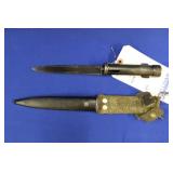 BAYONET, MILITARY, SN. 231235, 6", WITH METAL