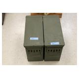 AMMO BOXES, (2) LARGE BOXES, 14.5" X 17"