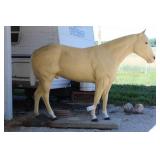 LAWN ORNAMENT, FIBERGLASS HORSE 74" X 96"