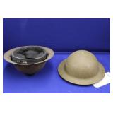 HELMET, 2 WWI DOUGHBOY