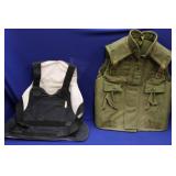 BULLET PROF VEST, (1) MILITARY; (1) POLICE