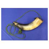 BLACK POWDER BULL HORN, JAMES DIXON AND SONS,