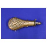 BLACK POWDER BRONZE FLASK, JAMES DIXON AND SONS,