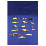 FISHING LURE, DIVE BAITS, 15 LURES