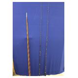 FISHING RODS; (1) CANE; (1) ZEBCO, 72" (1)