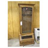 GUN CABINET, LOCKING, WITH SLANTED BASE, 72" X
