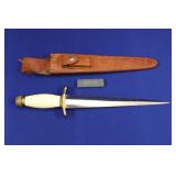 DAGGER, RANDALL MADE, IVORY HANDLE, 12", WITH
