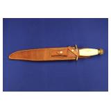 BOWIE STYLE KNIFE, RANDALL MADE, IVORY HANDLE,