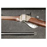 RIFLE, JACK HAUGH, MDL 1874 SHARPS, 45-70; SCOPE;