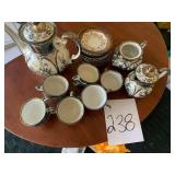 Richard Ginori Antique Tea Set & Accessories