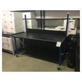 Work Bench W/Wheels & Office Lab Chair