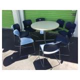 Round Pedestal Cafe Table