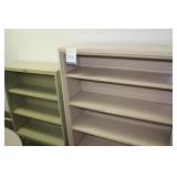 Metal cabinets and shelves