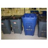 Rolling Trash Cans