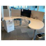 Riser Desk w/ 3-drawer Cabinet