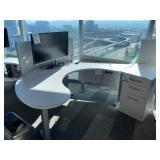 Riser Desk w/ 3-drawer Cabinet