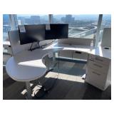 Riser Desk w/ 3-drawer Cabinet