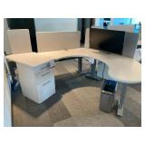 Riser Desk w/ 3-drawer Cabinet