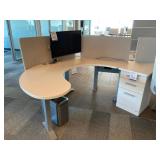 Riser Desk w/ 3-drawer Cabinet