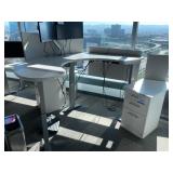 Riser Desk w/ 3-drawer Cabinet