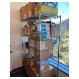 Various Supplies w/ Metro Rack
