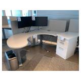 Riser Desk w/ 3-drawer Cabinet