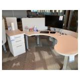 Riser Desk w/ 3-drawer Cabinet