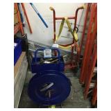Pallet bander with tools, Barrell Dolly