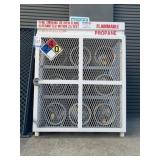 Storage Cage with Propane Tanks