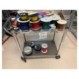 Metro Cart w/Bundles of Wire