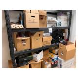 Steel Shelving with Contents