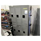 Uline Double Tier Lockers - 3 Wide