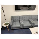 Armchairs, Coffee Table & Lamp