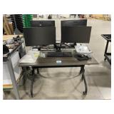 ViewSonic Monitors W/ mobile desk
