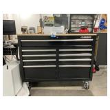 Husky Mobile Tool workbench with Milwaukee tools