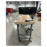 Light Duty Butcher Block Top Adjustable Height Wor