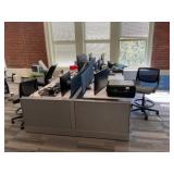 4 Electric Rising desks Workstation