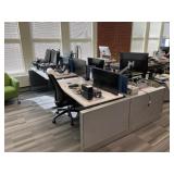 4 Electric Rising desks Workstation